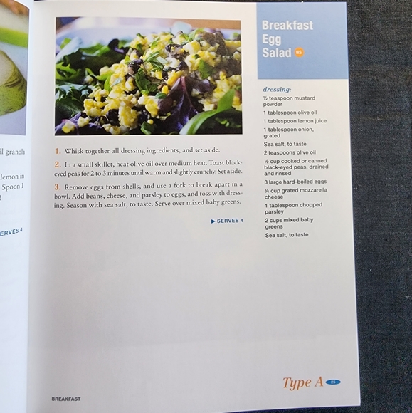 B1. Eat Right 4 Your Type book plus cookbook, Type A. - Picture 14 of 16